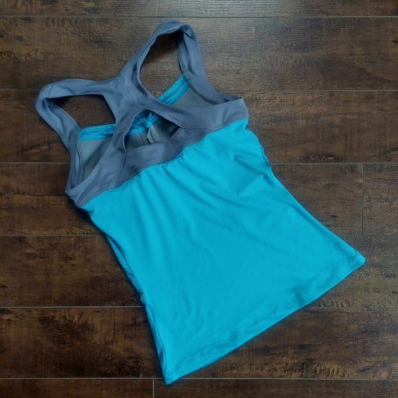 Nike Tennis Racerback Tank Top Turquoise Size Small - Picture 5 of 8